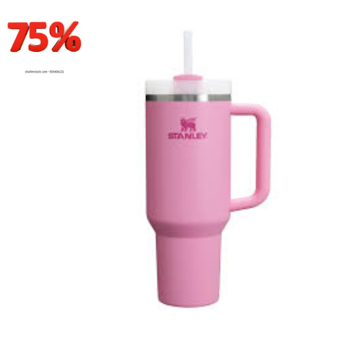 Stanley Paeonia Pink 40 OZ Quencher Flowstate Tumbler Cup