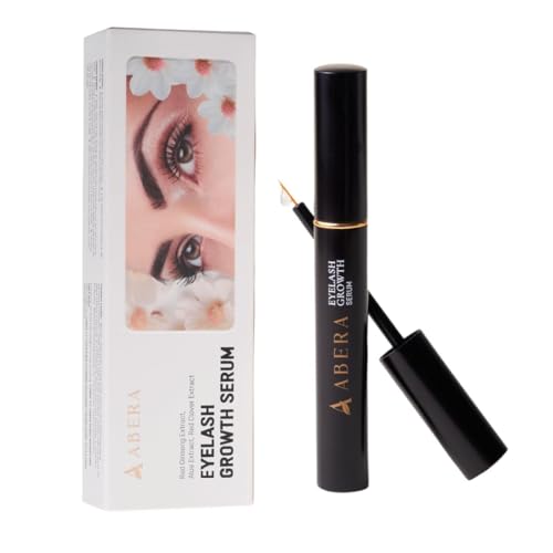 Abera Misan Eyelash Growth Serum β Natural Lash Booster with Red Ginseng, Biotin & Omega 3-6-9 β Fuller, Longer, Thicker Lashes β Safe for Sensitive Eyes (1 Box)