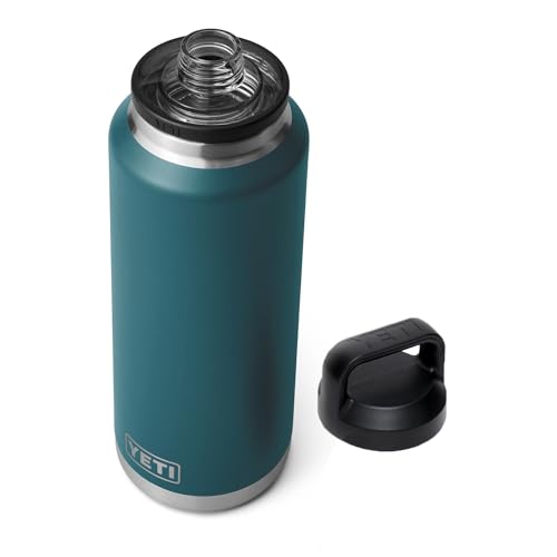 YETI Rambler 46 oz Bottle, Vacuum Insulated, Stainless Steel with Chug Cap, Agave Teal