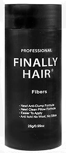 Hair Building Fibers White Hair Loss Concealer Fiber 28 Gram .99oz Refillable Bottle by Finally Hair (Off White)