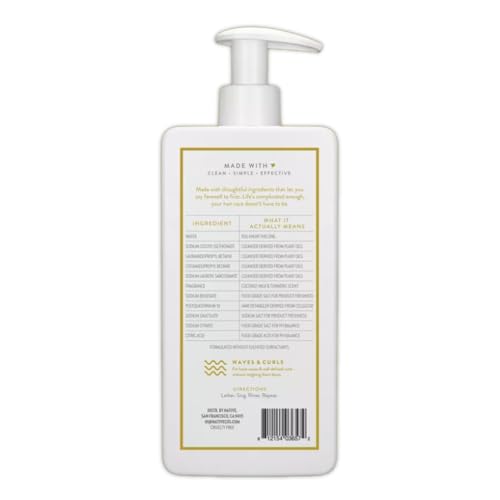 Curl Care Native Coconut Milk & Turmeric Shampoo and Conditioner (16.5 oz) (Coconut Milk & Tumeric)