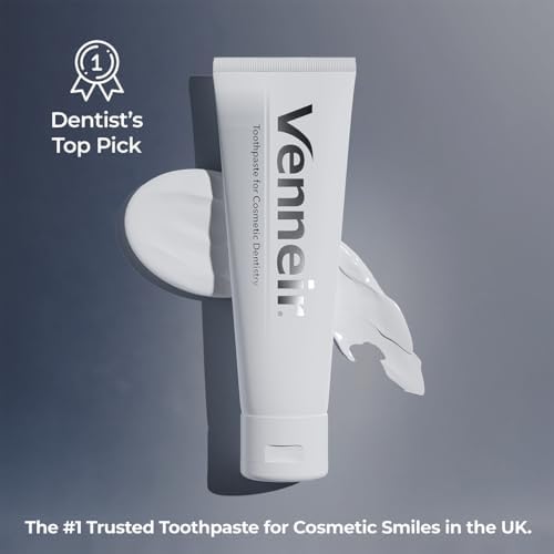 Venneir® Professional Toothpaste for Veneers, Implants, Bondings, Crowns & Sensitive Teeth — Stain Removing, Whitening, Natural, SLS Free, Pro Enamel Repair