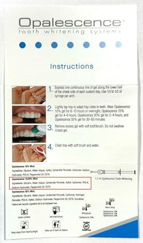Opalescence 20% Teeth Whitening Refill Kit (2 Packs / 4 Syringes) Carbamide Peroxide. Made by Ultradent, in Mint Flavor. Tooth Whitening Refill Syringes - B-5196-4