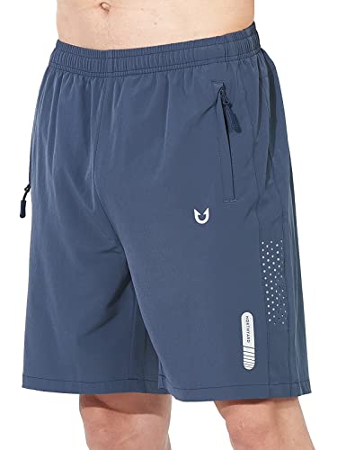 NORTHYARD Men's Athletic Running Shorts Quick Dry Workout Shorts 7"/ 5"/ 9" Lightweight Sports Gym Basketball Shorts Hiking Exercise FEDERALBLUE S