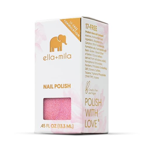 ella+mila Professional Nail Polish - Quick Dry Nail Polish - Long-Lasting & Chip Resistant Formula (Enchanted Collection - Aurora Lights - 0.45 fl oz)