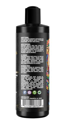 Lion Locs Shampoo and Conditioner for Dreads, Sisterlocks, Locks, & Dreadlocks | Lightweight Vegan Co Wash (8oz)