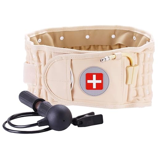 Decompression Back Belt Lumbar Traction Device for Lower Back Pain, Lower Back Brace Inflatable - One Size for 29-49 Waist