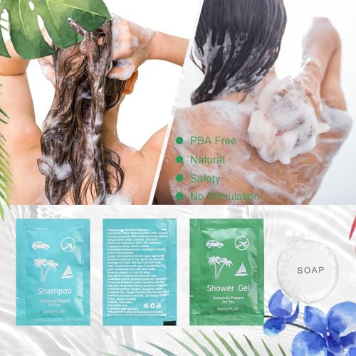 Travel Size Soap and Shampoo,Travel Size Body Wash and Shampoo Bulk 0.28fl Oz,Travel Size Shower Gel Set,Shampoo Bulk Travel Size ,Hotel Supplies Bulk Hygiene Kits for Homeless Hotel (Pack of 20)
