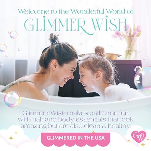 Glimmer Wish Unicorn Hair Detangler Brush for Kids – Gentle & Soft Bristles for Tangle-Free Locks – Anti-Frizz & Anti-Static – Hairbrush for Wet or Dry Use, Hair Brush for Girls and Women