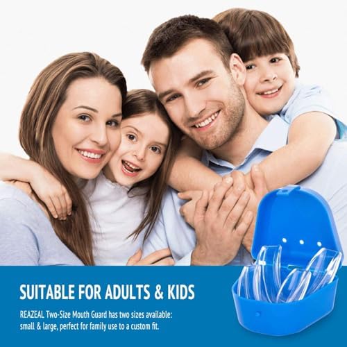 Mouth Guard for Grinding Teeth at Night: Moldable Dental Guard for Sleeping - Nighttime Protection for Teeth with 12 Cleaning Tablets