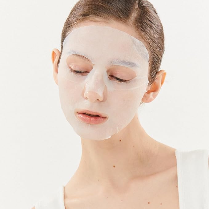 T'ELSE Blue Agave Hyaluronic Acid Mask 25ml*5ea, Watery Sheet Facial Mask with Close Adhesion, Moisturizing Facial Essence with Excellent Hydration, Long-Lasting Moisturizing, Korean Skin Care