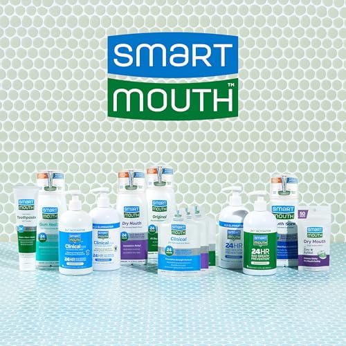 SmartMouth 2-Bottle Activated Mouthwash System with Pumps - Adult Mouthwash for Bad Breath - Twice Daily Oral Care System with Zinc Ion Technology - Fresh Mint Flavor, 32 fl oz (16 oz per Bottle)