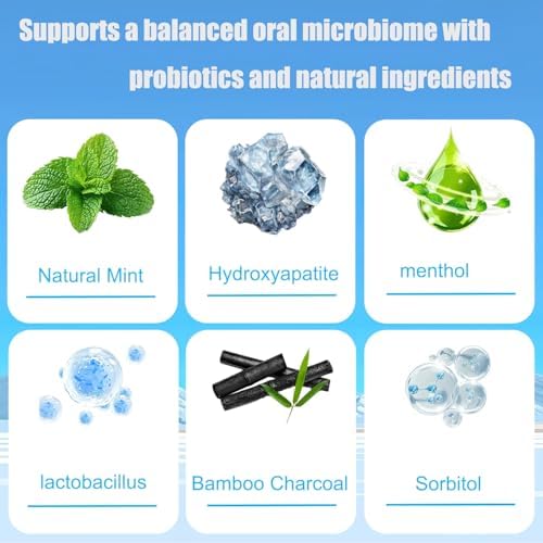 Remineralizing Toothpaste,Hydroxi Fluoride Free Nano Hydroxyapatite Toothpaste for Remineralizing Enamel & Sensitive Relief, Whitening, SLS-Free, Natural Peppermint, 4.23oz (1PCS)