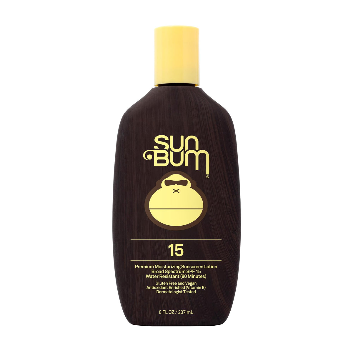 Sun Bum Original SPF 15 Sunscreen Body Lotion - Broad Spectrum Moisturizing Sunscreen with Vitamin E - Hawaii 104 Act Compliant (Made without Octinoxate & Oxybenzone) - 8 oz
