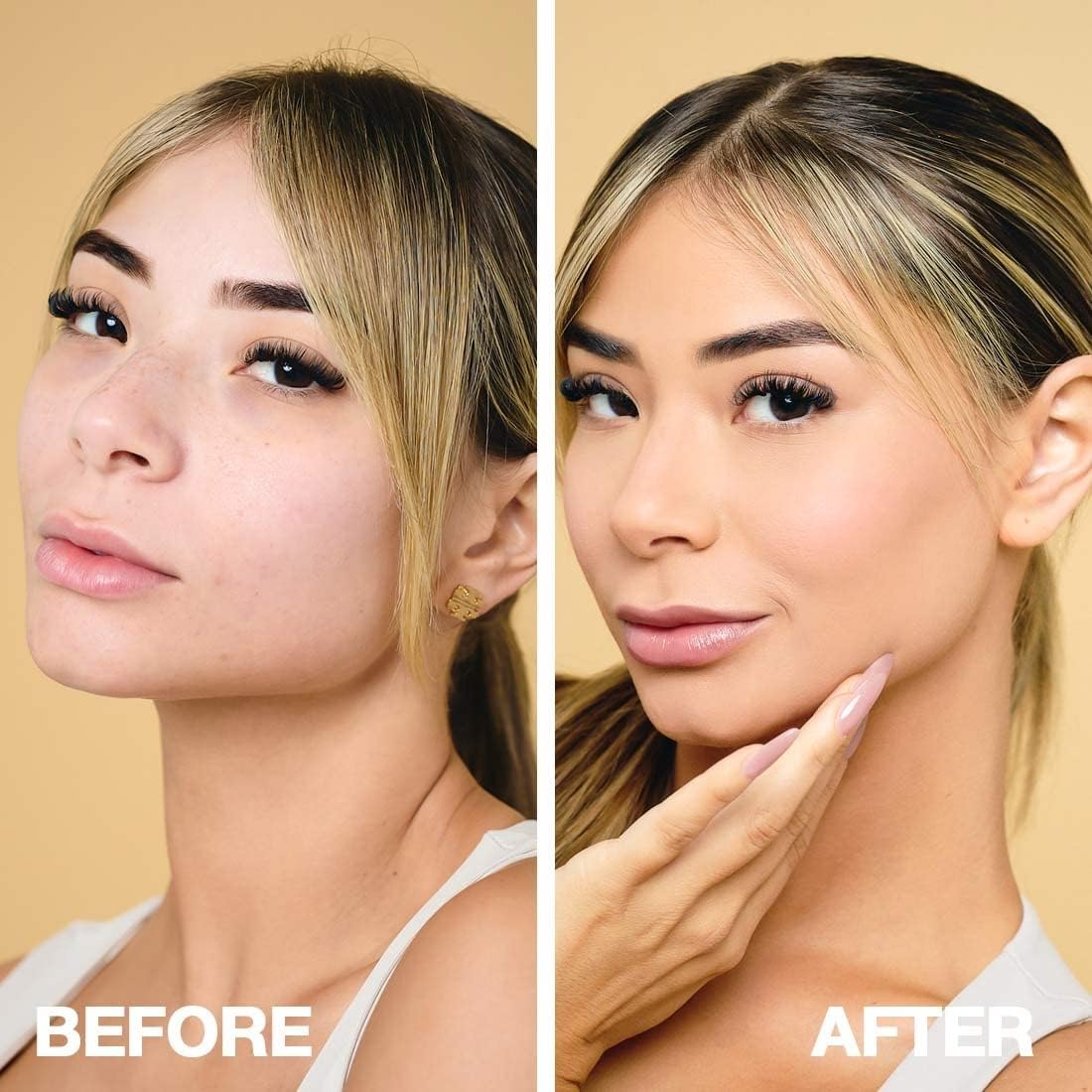 Palladio Full-Coverage Color Correction CC Cream, Oil-Free with Peptides & Vitamin C, Best for Correcting Redness and Uneven Skin Tone, Buildable Foundation Coverage (Light 20W)