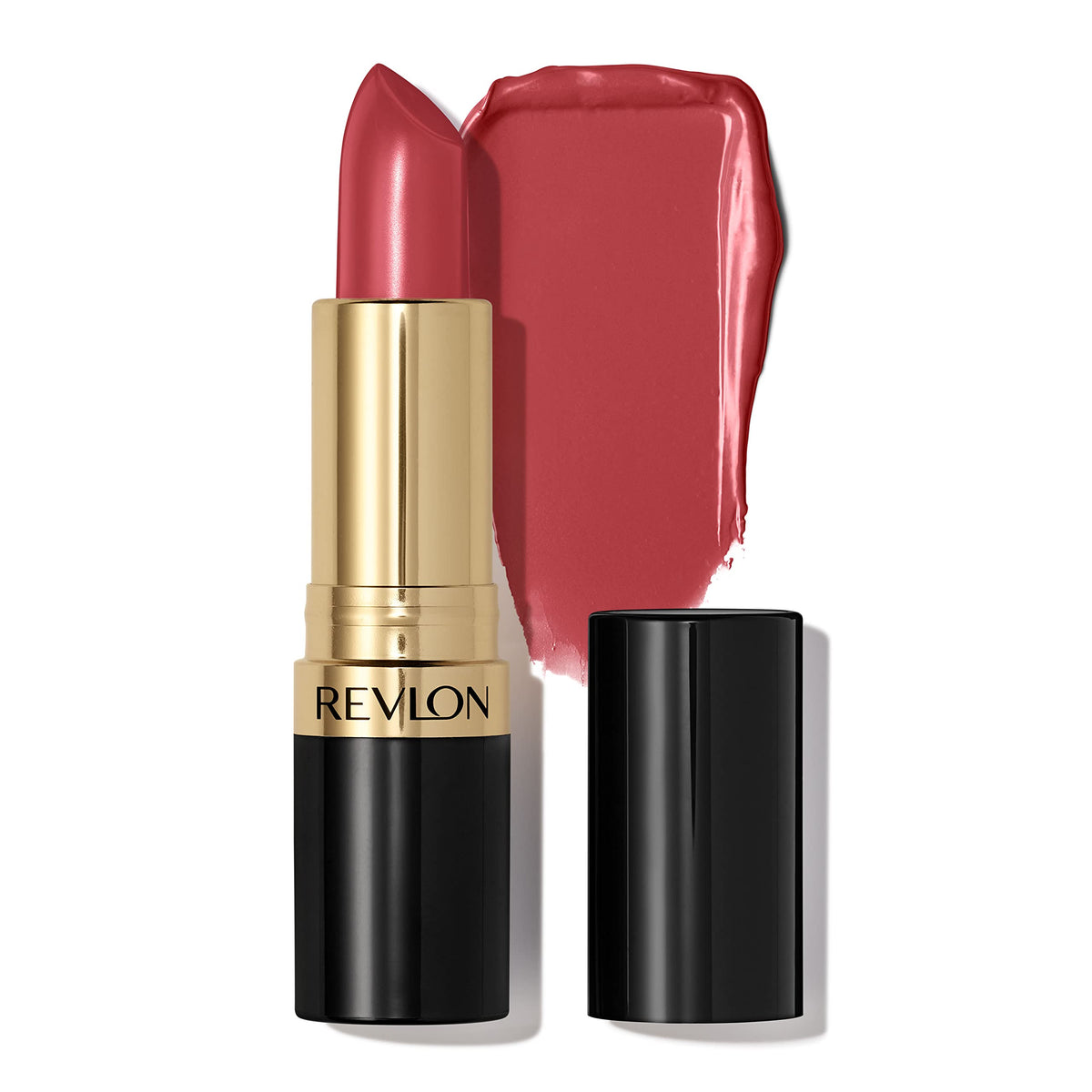 Revlon Super Lustrous Lipstick, Creamy Formula For Soft, Fuller-Looking Lips, Moisturized Feel, 225 Rosewine, 0.15 oz