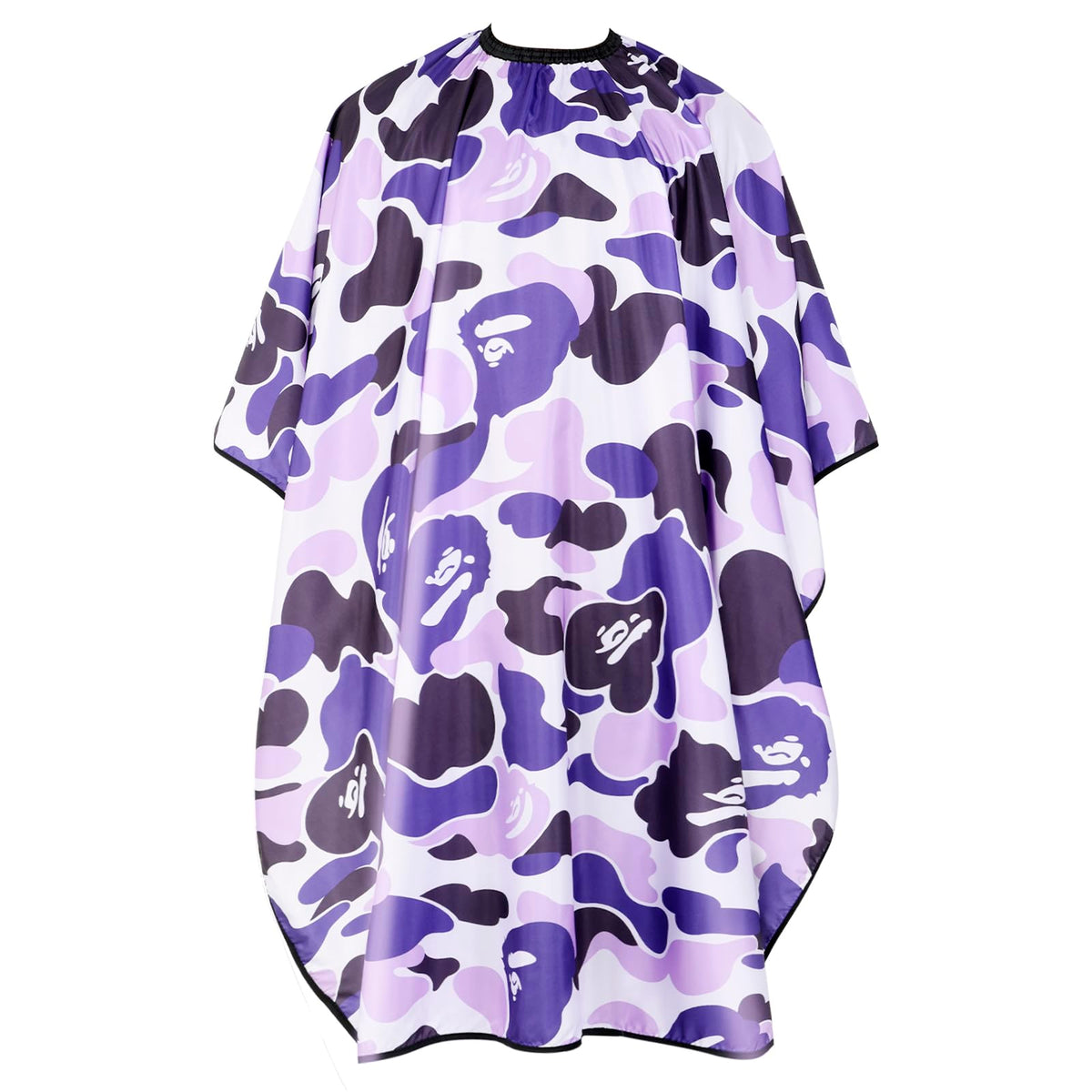 FaHaner Professional Hair Cutting Cape Waterproof Barber Cape for Men Polyester Hair Styling Cape with Elastic Neckline Adjustable Closure Salon Haircut Capes for Home Salon and Barbershop