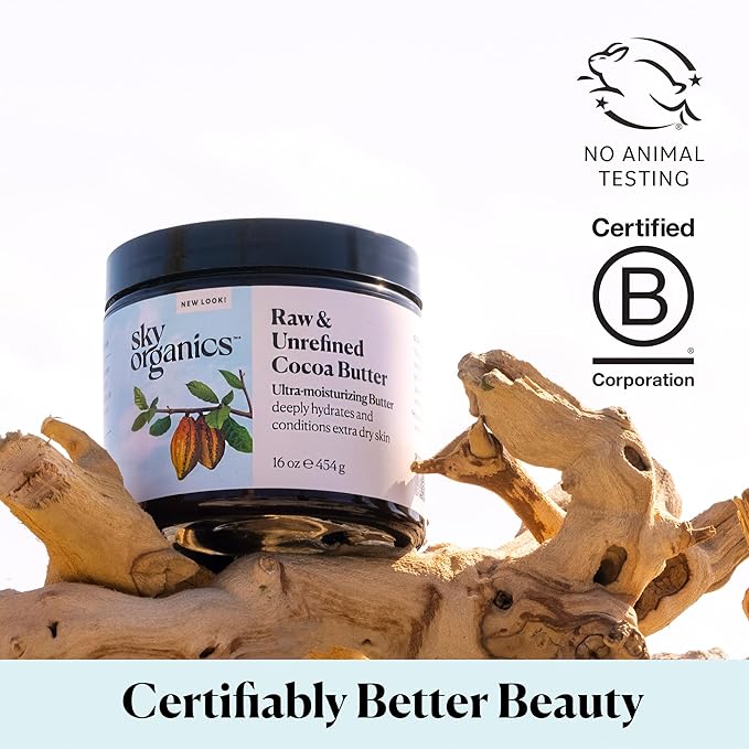 Sky Organics - Organic White Beeswax - DIY Home Essentials - White Beeswax & Cocoa Butter, 16oz