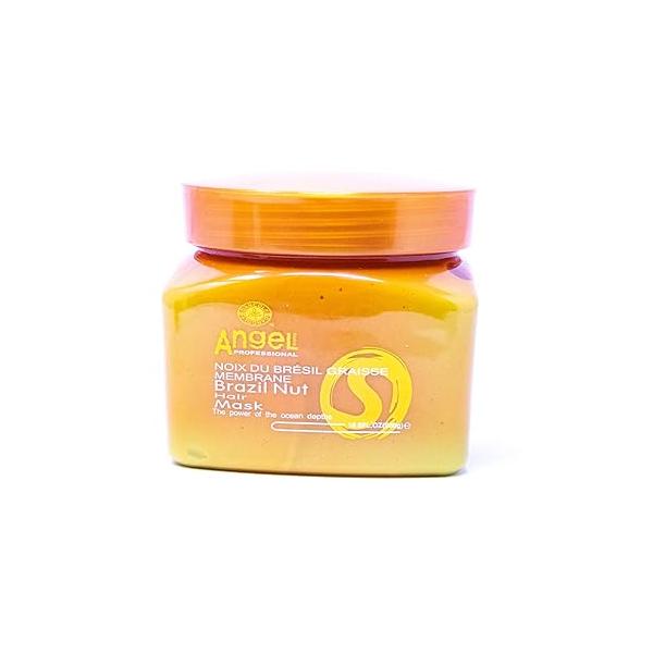 MIZPZL Angel Paris Professional Brazil Nut Hair Mask, 16.6 oz (498.92 ml), Mask for Dry, Damaged