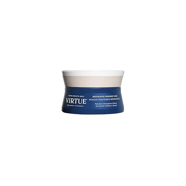 Virtue Restorative Hair Mask Treatment for Damaged with Keratin and Baobab Seed Oil, Safe All Types, Color