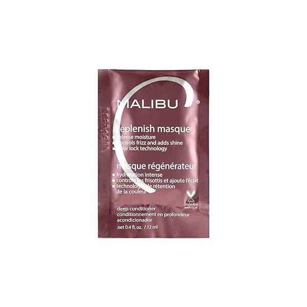 Malibu C Replenish Hair Masque - Ultra Hydrating Deep Conditioner for Repair Reparative Formula with Avocado Oil all Types & Textures