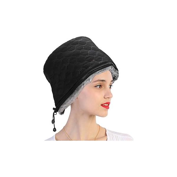 Hair Steamer , Electric Care Hat, Adjustable Treatments Steam Thermal Treatment Plug 110V
