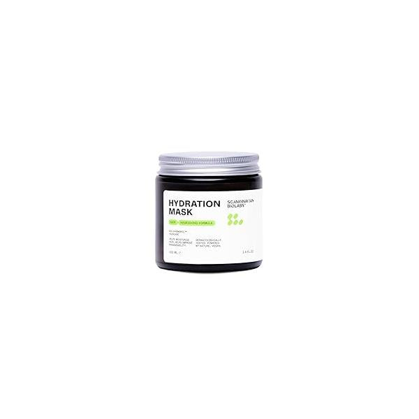 Scandinavian Biolabs Hydration Mask | Deep Moisture, Enhances Shine, Frizz & Damage Control, Immediate Hydration, Plant-Based Oils Blend, Suitable for All Hair Types, 100 mL/ 3.4 Oz