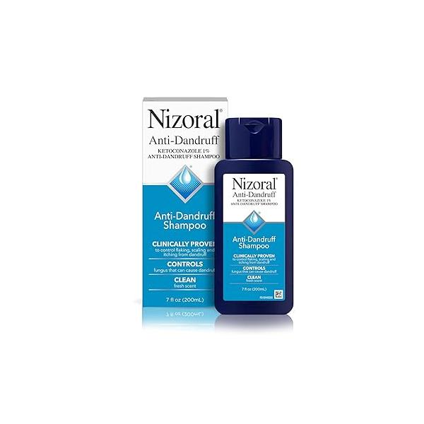 Nizoral Anti-Dandruff Shampoo with 1% Ketoconazole, Fresh Scent, 7 Fl Oz