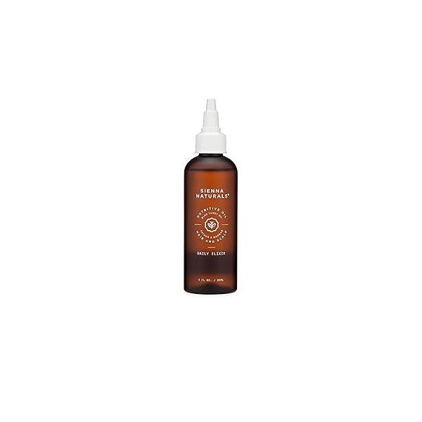 Sienna Naturals - Daily Hair Elixir - Lightweight Scalp & Oil w/Baobab Blue Tansy for Hydration Growth Soothes Dry, Itchy Strengthens Strands Silicone-Free, Vegan Clean, 3oz