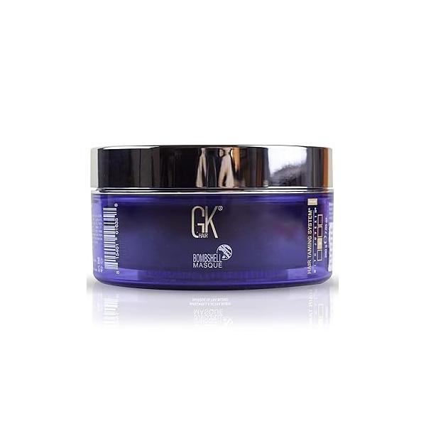 GK HAIR Global Keratin Ultra Blonde Bombshell Masque (7.05 Fl Oz/200 g) Semi-Permanent Long Lasting Hair Toning Color Pigments Moisturizing Styling and Coloring Mask for All Types Unisex