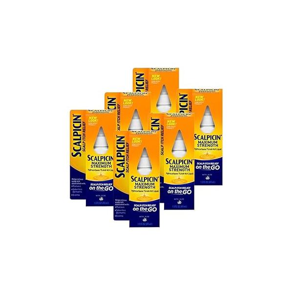Scalpicin Scalp Itch Relief, 1.5 fl Oz. Maximum Strength (Pack of 6)
