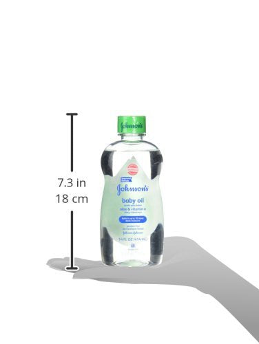 Johnson's Baby Johnson & Johnson Baby Oil, Aloe Vera & Vitamin E, Multicolor, 14 Fl Oz