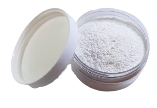 Honeysuckle Scented Silk Dusting Powder Set - 8 oz Jar Silk Powder and Silky Body Powder Puff