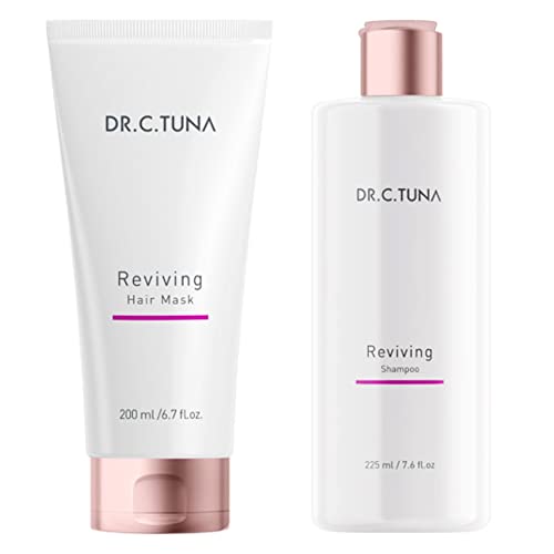FARMASi Dr C Tuna Advanced Reviving Shampoo & Hair Mask with Capixyl & Trichogen for Hair Growth, 7.6 fl oz / 225 ml Shampoo & 6.7 fl oz / 200 ml Mask, Paraben Free, Natural Scent, Unisex-Adults