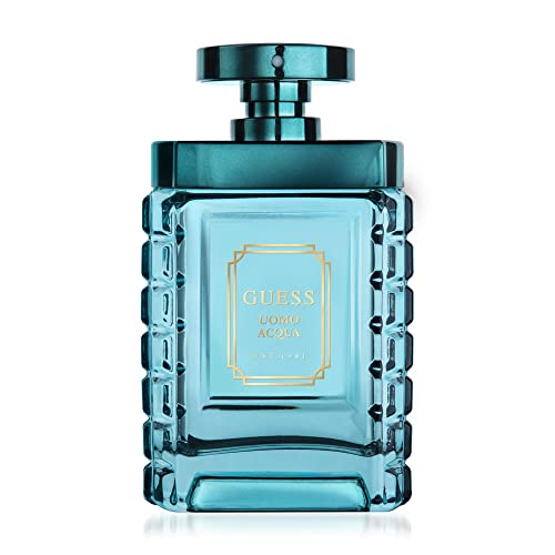 GUESS Uomo Acqua Eau de Toilette Cologne Spray For Men, 3.4 Fl. Oz.