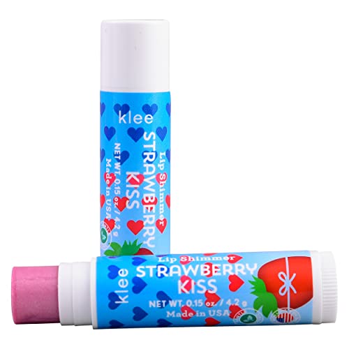 LunaStar Klee Blush and Lip Shimmer Makeup Kit. Gentle and Non-Toxic. Kid-Friendly. Made in USA. (Sweet Cherry Spark)