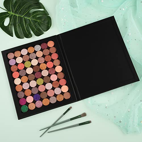 Allwon Extra Large Magnetic Palette Empty Makeup Palette for Eyeshadow Lipstick Blush Powder (Diamond shape)
