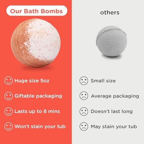 Superhero Bath Bombs for Kids with Surprise Toys Inside (6 Pack) - Large Bubble Bomb Fizzies for Boys, Girls, & Toddlers - Fruity Scents, Relaxing Aromas, Made in USA, Birthday Gift by Two Sisters