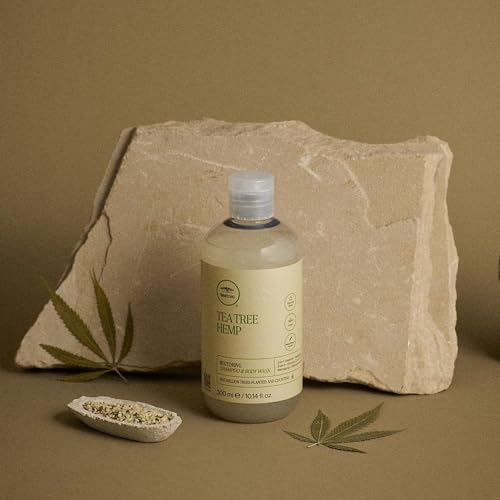 Tea Tree Hemp Restoring Shampoo & Body Wash, 2-in-1 Cleanser, For All Hair Types
