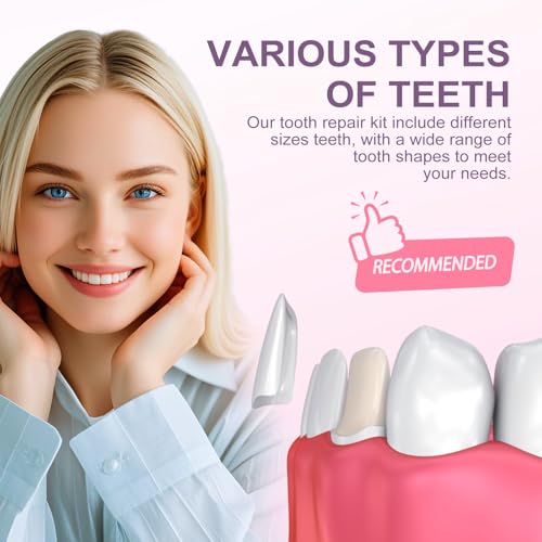 Tooth Repair kit，Teeth Repair Kit for Filling The Missing Broken Tooth and Gaps-Moldable Fake Teeth and Thermal Beads Temporary Replacement Kit-L002