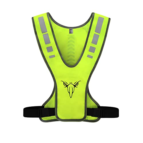 TCCFCCT Reflective Safety Running Vest for Men Women Running Gear for Walking at Night, 3 Pack Mesh Black, One Size