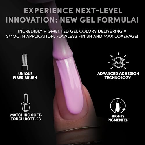 Chaun Legend UV Gel Nail Polish, 0.5 Ounce Long Lasting Salon Quality, Bubble Free Professional Manicures, Quick Dry High Shine, Lactose Intolerant LG5001 (sheer milky white finish)