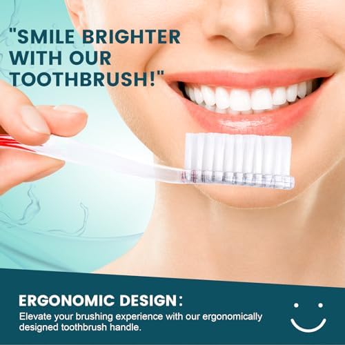 Navona 100 PCS Disposable Toothbrush with Toothpaste Bulk, Travel Toothpaste, Bulk Toothpastes, Individually Wrapped Bulk Toothbrush, Ergonomics Handle,Medium Soft Bristle, Perfect for Travel, Hotel