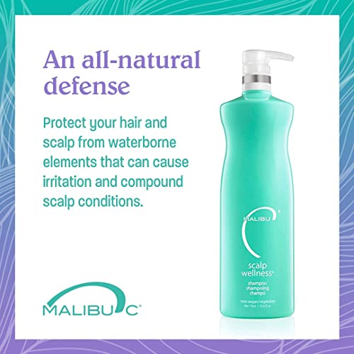 Malibu C Scalp Wellness Hair Shampoo - Sulfate-Free & Moisturizing Shampoo - Nourishing Scalp Care with Sulfate-Free Surfactant Technology