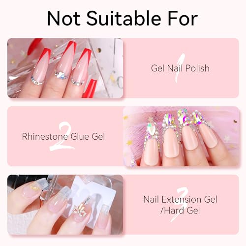 Makartt Press on Nail Glue Remover: 50ML Quick Glue Debonder | Easy Removal with a Dropper Applicator | Updated Formula with Vitamin E | No Acetone/Hema | For Fake Nails,Semicure Stickers,Large