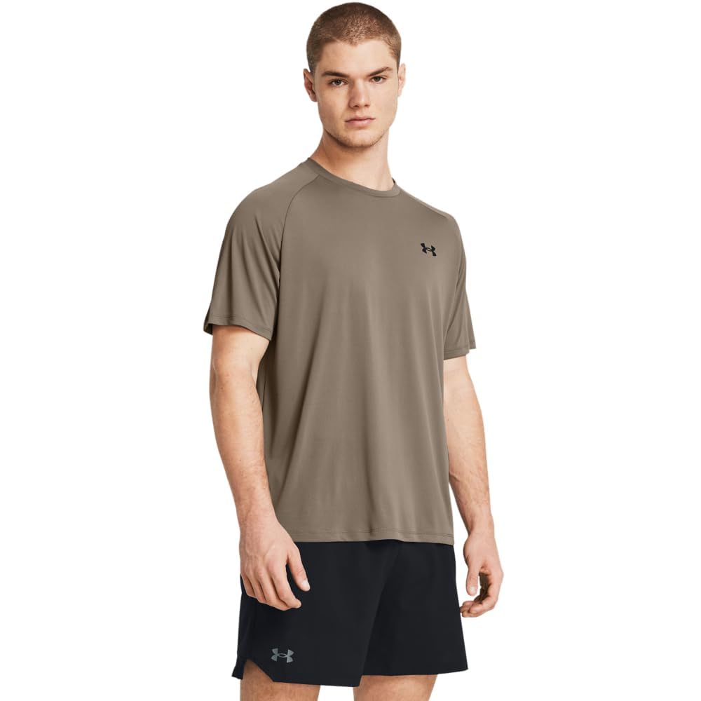Under Armour Men's Tech 2.0 Short-Sleeve T-Shirt, (200) Taupe Dusk / / Black, X-Small