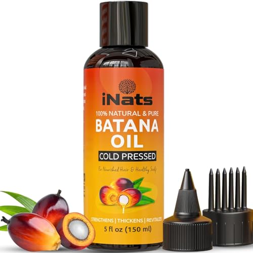 Premium Raw Batana Oil for Hair Growth (5 Fl Oz) - Dr. Sebi 100％ Pure & Batana Hair Growth Oil from Honduras - Organic & Natural - Deeply Nourishing Scalp for Thicker & Stronger Hair for Women & Men