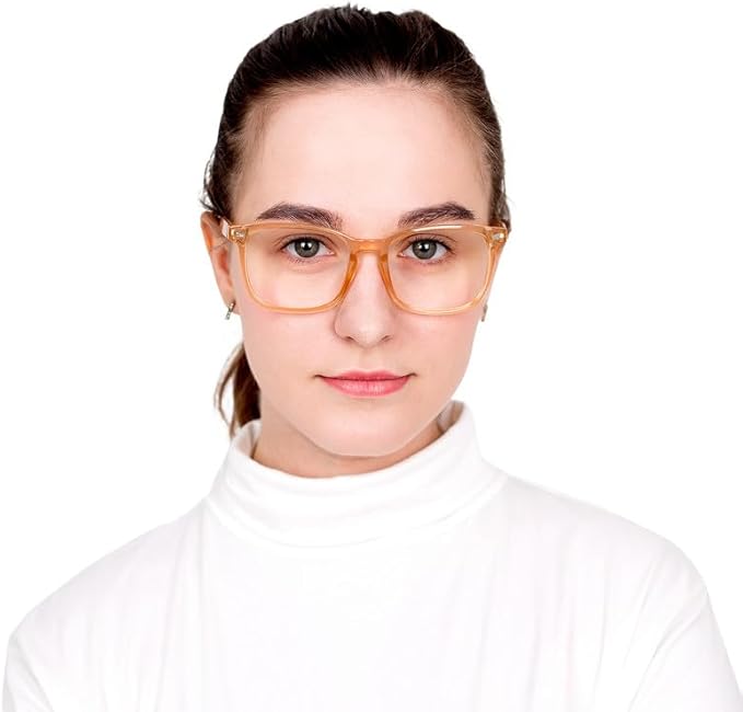 YEIN Bifocal Reading Glasses with Blue Light Blocking Lenses, Bifocal Reader for Women and Men, Vintage Square frame with Spring Hinge (+0.50/+3.00 magnification)