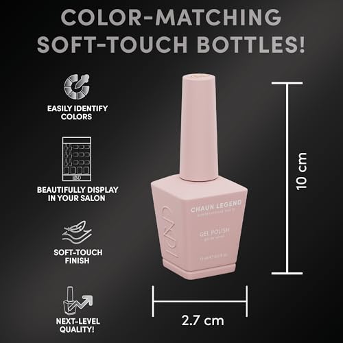 Chaun Legend UV Gel Nail Polish, 0.5 Ounce Long Lasting Salon Quality, Bubble Free Professional Manicures, Quick Dry High Shine, Lactose Intolerant LG5001 (sheer milky white finish)