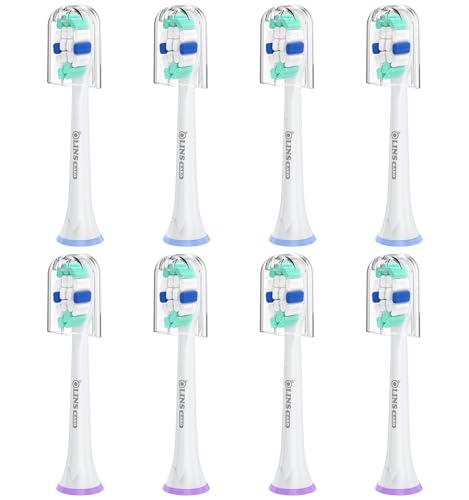 Replacement Brush Heads for Philips Sonicare Toothbrush Handles Toothbrush Heads for Sonicare (Pack of 8)